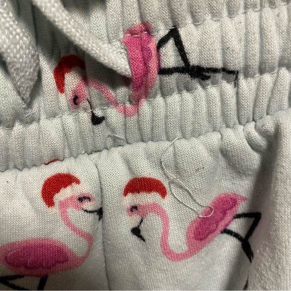 Better Together Christmas Flamingo Pajamas Sleeping Set of Sweater and Shorts - Picture 8 of 9